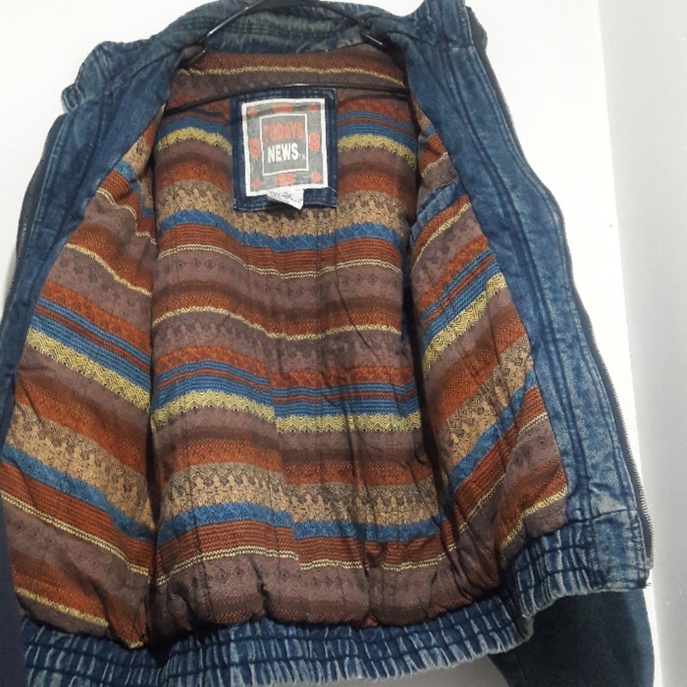 Vintage Padded Denim Jacket - Picture 5 of 6